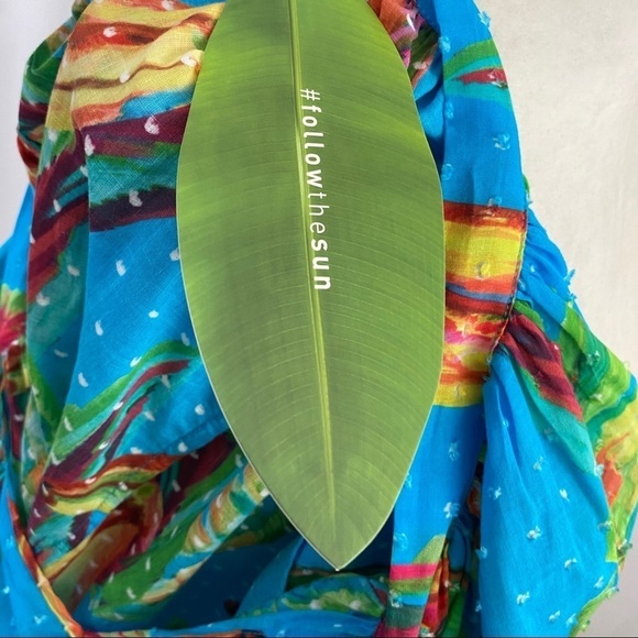 FARMRIO Banana Sky Blouse Blue Multi XS NWT - Picture 11 of 13